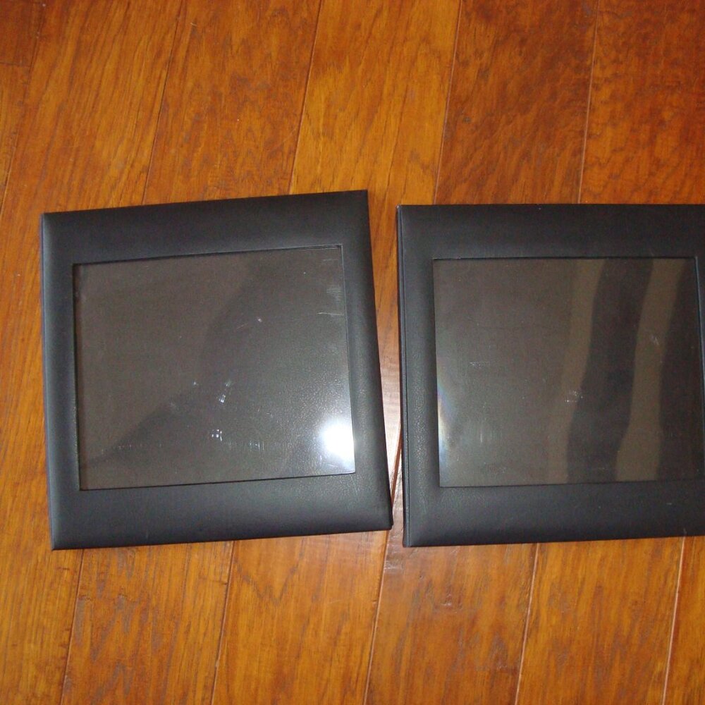Picture Frame Book like 8" x 10" Lot of 2 Black Free Standing